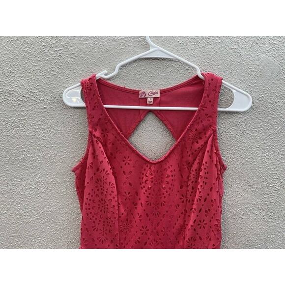 Womens Juniors Candies Dress Size 7 Pink Strapless V-Neck Keyhole-back Lined - Picture 2 of 15